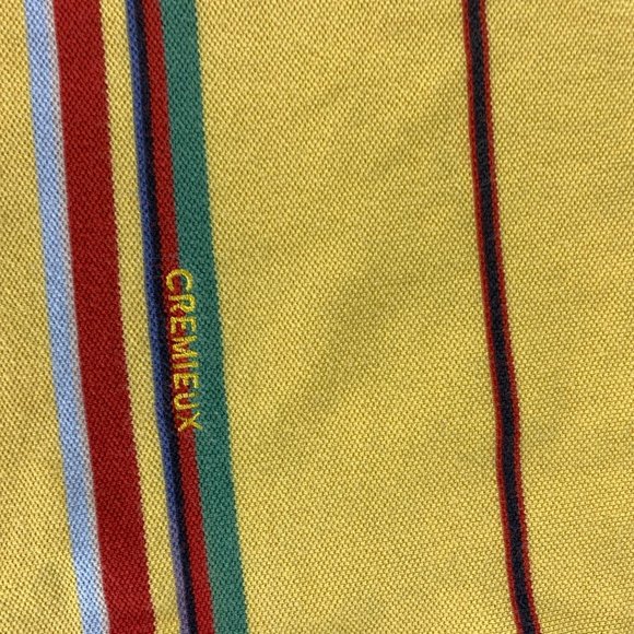 Daniel Cremieux Medium Yellow Polo Shirt Striped S - Picture 4 of 4